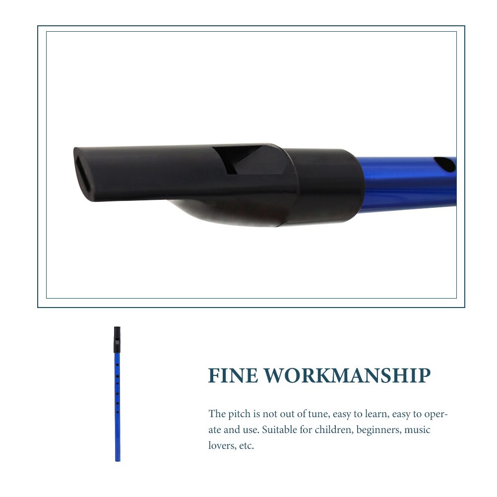 Metal Flute 6 Holes D Key Flute Recorder Irish Flute Musical Instrument Soprano Recorder Children Beginner Clarinet