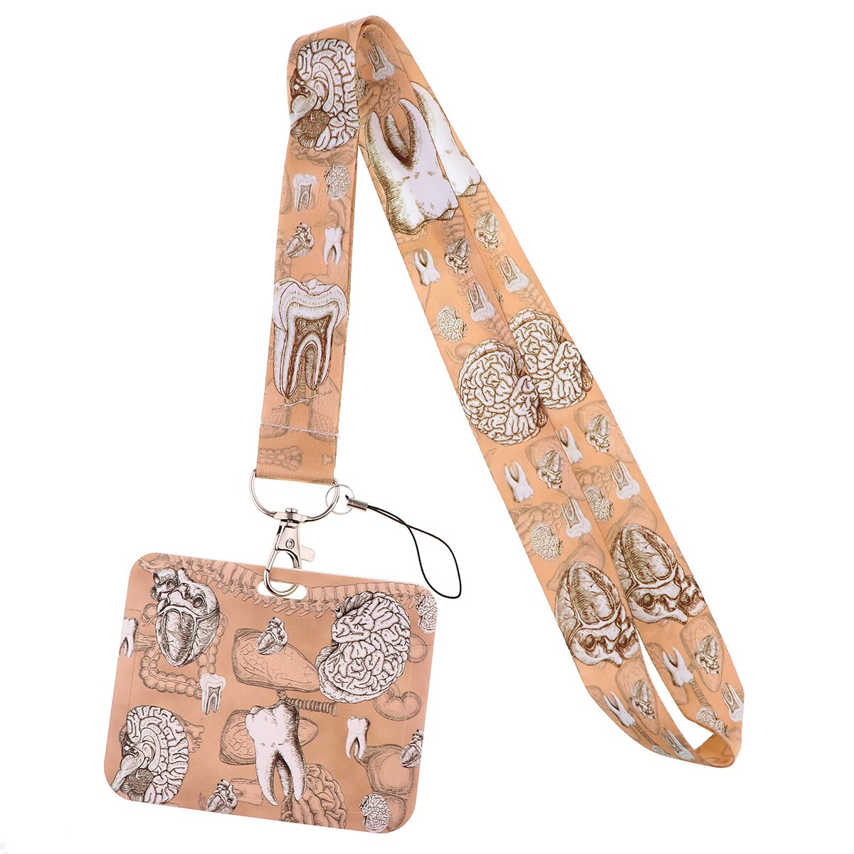 Lb3064 Medische Apparatuur Arts Verpleegster Lanyard Grey 'S Anatomie Nekbanden Id Badge Houder Hanger Sleutelhanger Charm Telefoon Sleutelhanger