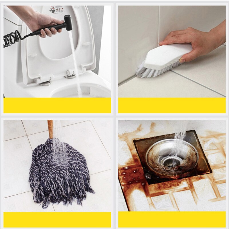 Grifo mezclador Bidet frío para baño con cabezal de ducha de latón negro montado en la pared lavado de mujer fregona grifo Shattaf Set WF0014A