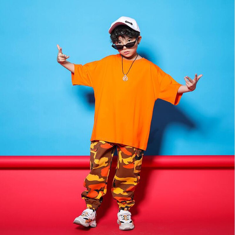 Dla dzieci bluza z kapturem w stylu hip hop odzież dziewczyny chłopcy Tshirt topy spodnie do biegania Jazz kostium taneczny taniec ubrania sceniczne ubrania imprezowe garnitur strój