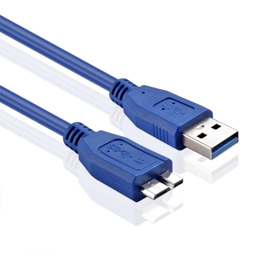 USB 3.0 A To Micro B Cable For WD Seagate For Samsung External Hard Drive Multi-functional Blue B Cable