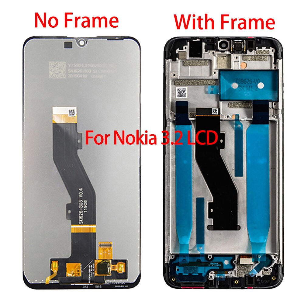 Orig For Nokia 3 3.1 3.2 3.4 LCD Screen Display With 100% Tested Touch Panel Replacement For Nokia 3.1 Plus LCD + Frame