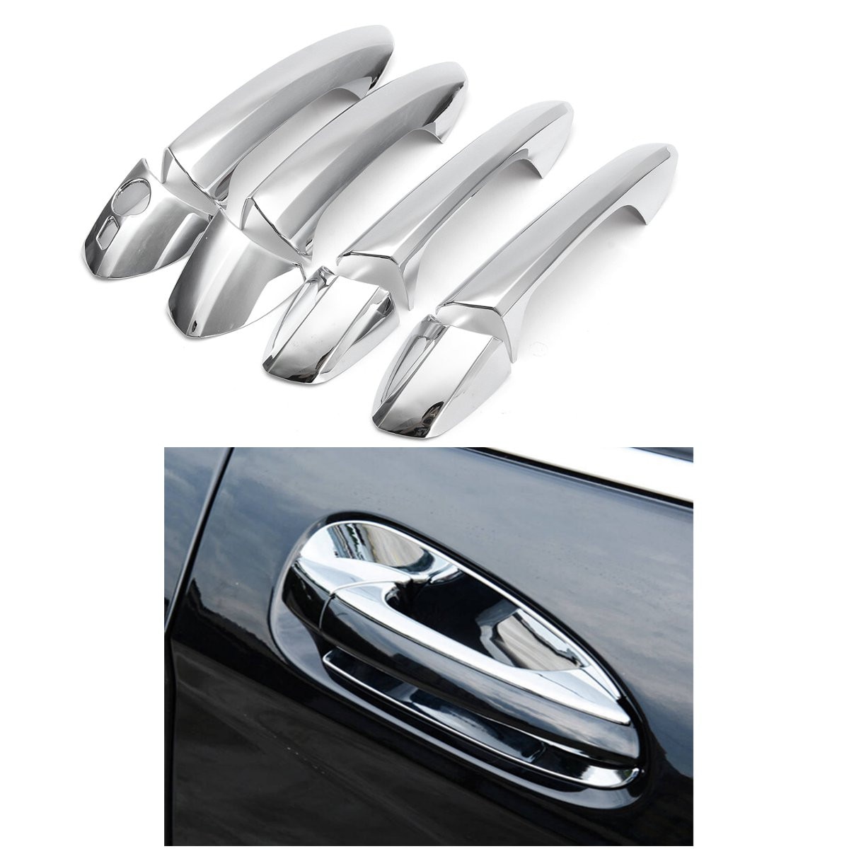 8 Teile/satz ABS Chrom Seite Türgriff Abdeckungen trimmen Für Mercedes-Benz B/C/E/GLK/ML/CLA W246 W204 W212 X204 W166 W117