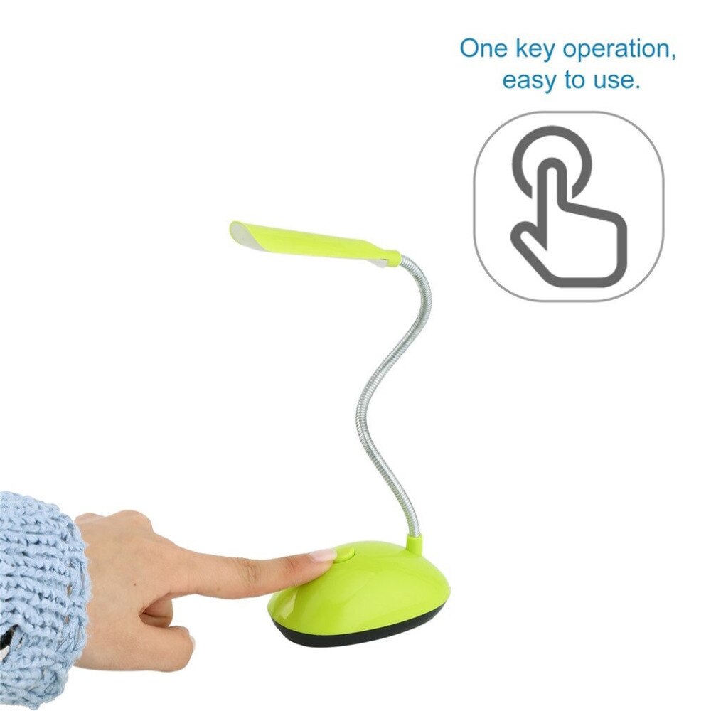 Fexiable FÜHRTE Schreibtisch Licht AAA Batterie Betrieben Buch Lesen Lampe Grün/Blau PY-X7188