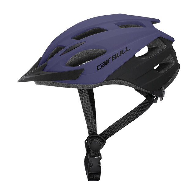 Cairbull Casque De Vélo Visière VTT casque PC + EPS Hommes Femmes loisirs En Plein Air Sport vélo De Route Casque De Vélo Vélo Équipement 55-61cm: Violet