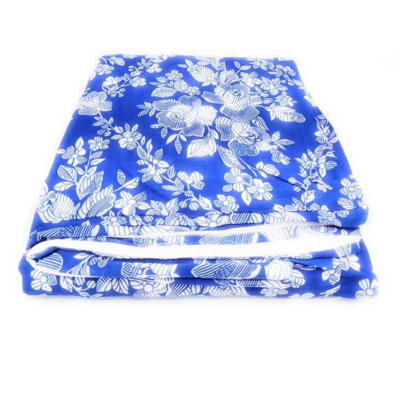 Denier Matrashoes Blauw Rits L Bloem 150X190 Cm