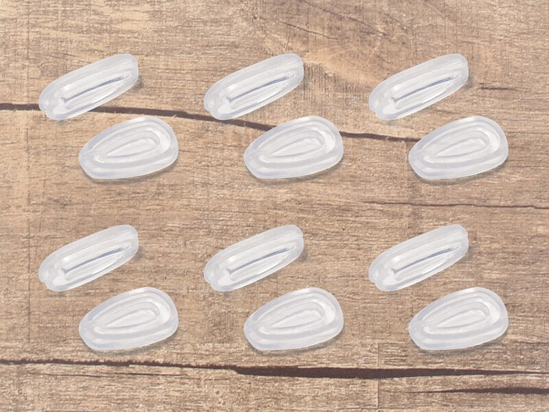 Vervangende transparante neuspads van vonxyz voor oakley titanium crosshair  oo6014 montuurvarianten: 6 paar