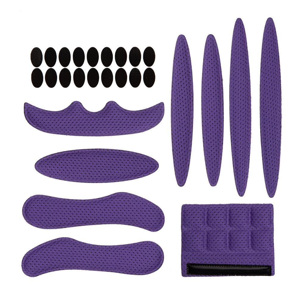 Helm Padding Kit 27Pcs Fiets Vervanging Universele Foam Pads Set Voor Bike Motorcycle Fietshelm: Purple