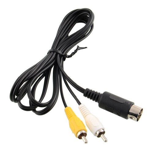Cable de para SEGA MASTER SYSTEM 1 y MEGADRIVE 1 TV / AV RCA, CABLE de vídeo/Plomo,
