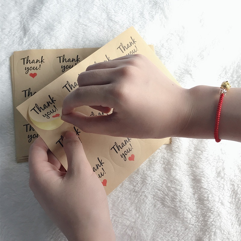 108 pcs Kraft Papier Bags Dank U Dragee Candy Papieren Zakken Sticker Mariage Wedding Party DIY Chocolade Wikkelen Levert