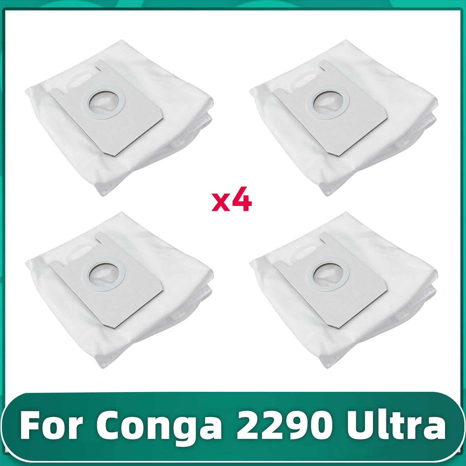 Compatible For Conga 2290 Ultra Series(05661) Replacement Main Side Brush Cover Hepa Filter Mop Cloths Wipe Accessories: Dark Khaki