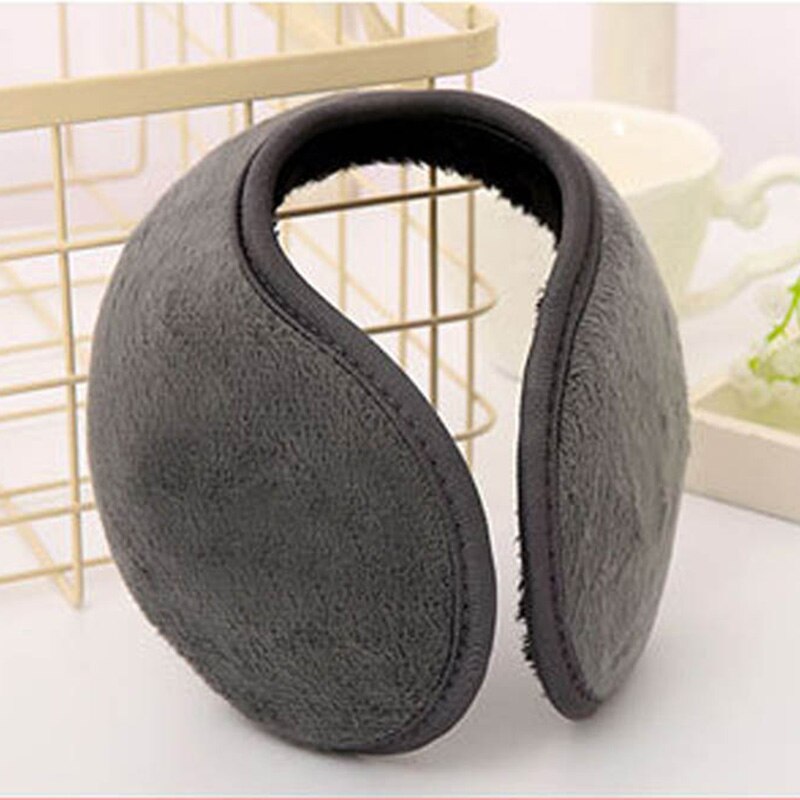 Korealaiset talviset yksivärinen miesten korvalaput paksunnetut korvalaput korvalaput naisten lämpimät korvalaput: Harmaa