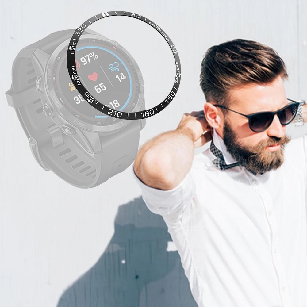 Escala de esfera de anillo de bisel para Garmin Fenix Epix Gen 2 5 5XPlus 7 7XPro 6 6XPro 47/51mm anillo de bisel protección de marco de acero inoxidable