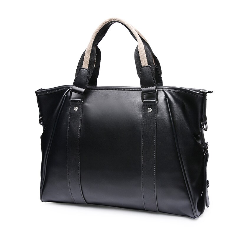 120918 men handbag male large tote man black simple business bag