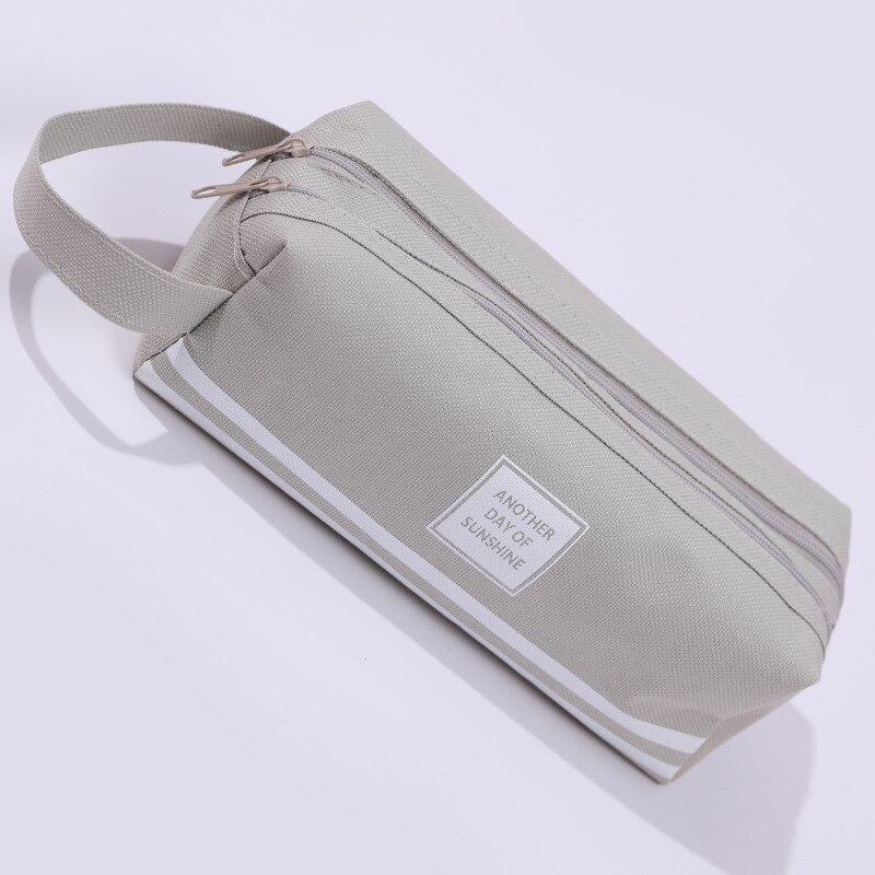 1Pcs Kleurrijke Grote Capaciteit Potlood Gevallen Zakken Creatieve Korea Stof Pen Box Pouch Case School Kantoorbenodigdheden Supplies