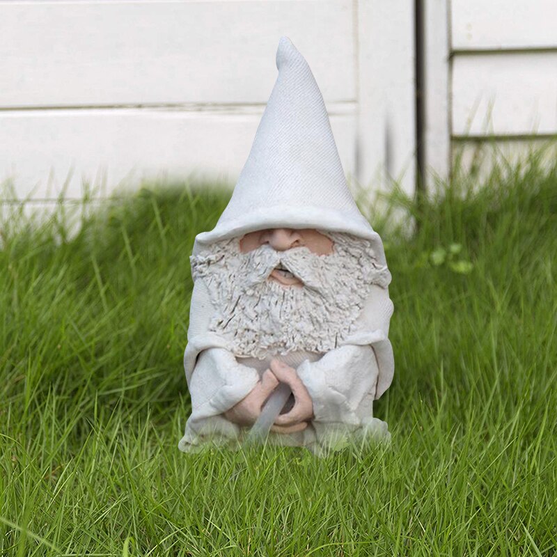 Plassen Gnome Standbeeld Wizard Hars Beeldje Wizzing Wizard Fontein Wit Wizard Tuin Gnomes 12Cm In Voorraad