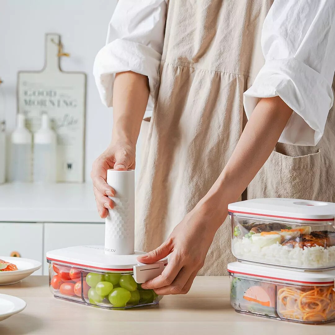 Cirkel Vreugde Bacteriostatische Lock Verse Intelligente Vacuüm Vers Houden Lunch Box Set