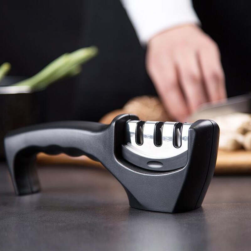 Wilona Household Handheld Kitchen Multi-functional Quickly Knife Sharpener Simple Stainless Steele Kong Kim Kitchen Tools