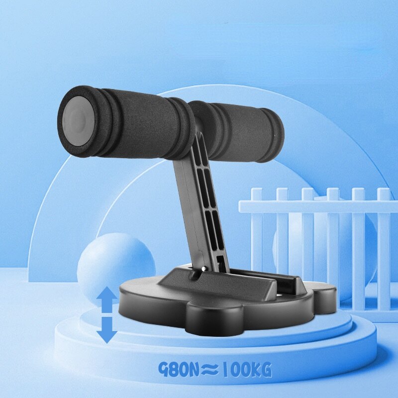 Foldable Gym Equipment Sit-up Aid Ab Roller Home Fitness Sit-Up Assitant Lazy Beautiful Legs Sit Up Bar Self-Suction Abs Machine