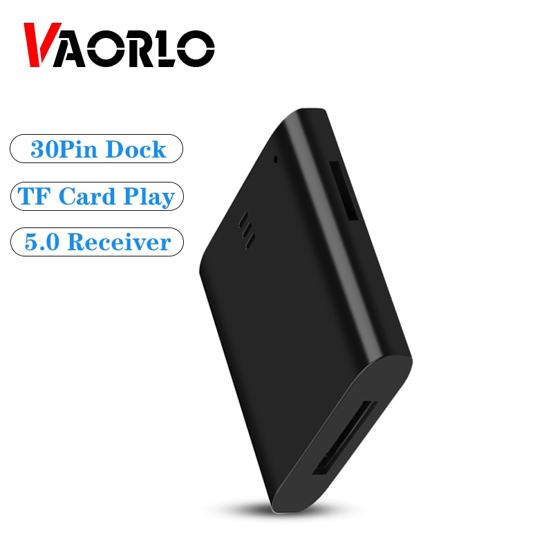 Vaorlo 30 Pin Dock Ontvanger Bluetooth Adapter Voor Speaker Stereo Muziek Draadloze Adapter Ondersteuning Tf Spelen Adapter
