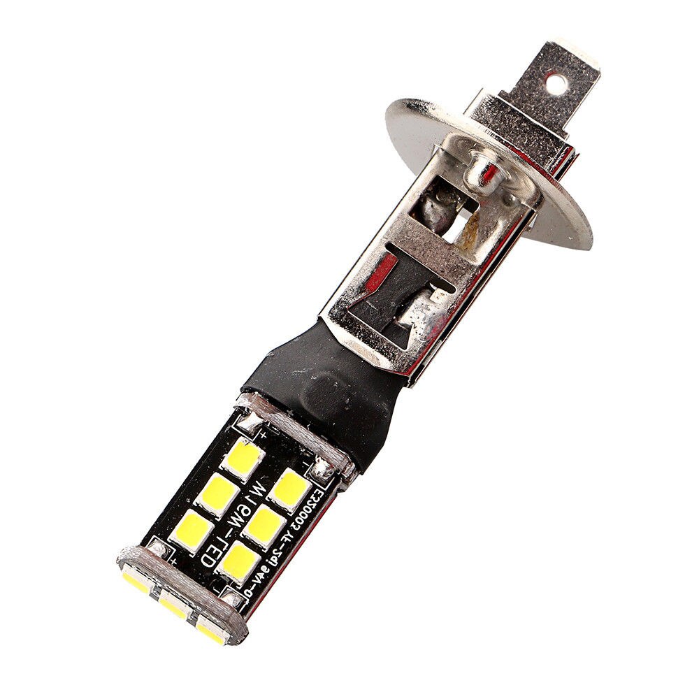 Par De lámparas H1 H3 15 Led Smd Cree 3535 Chips 6000k Em Liga De Aluminio Milha