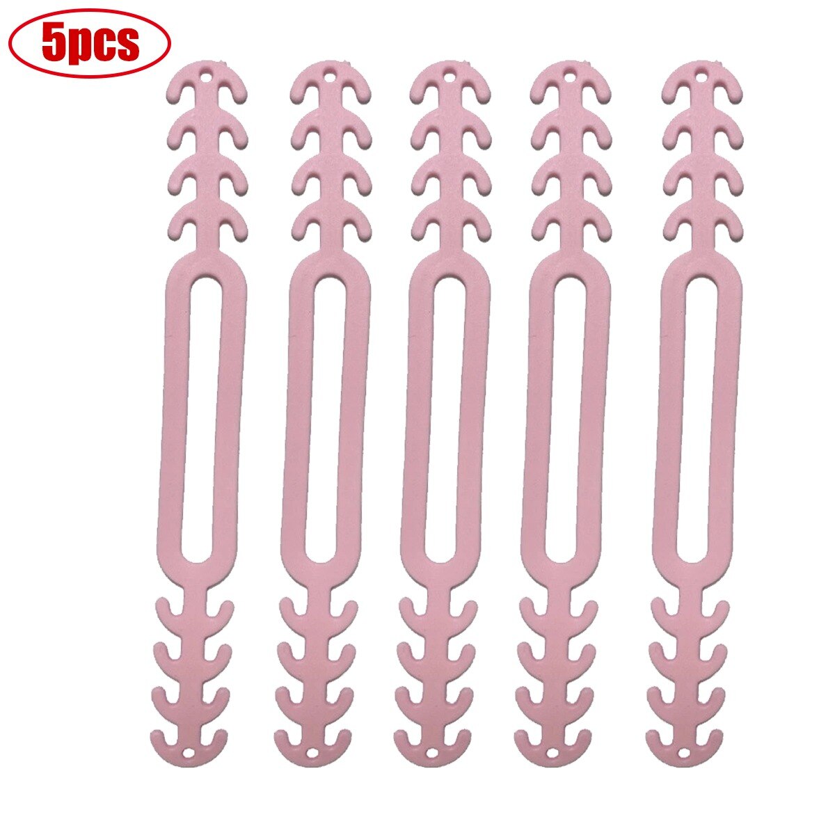 Regulowany antypoślizgowy maska silikonowa uchwyt uchwyty do uszu salvaorejas mascarillas rozszerzenie hak maski klamra uchwyt wisi maski: 5pcs pink