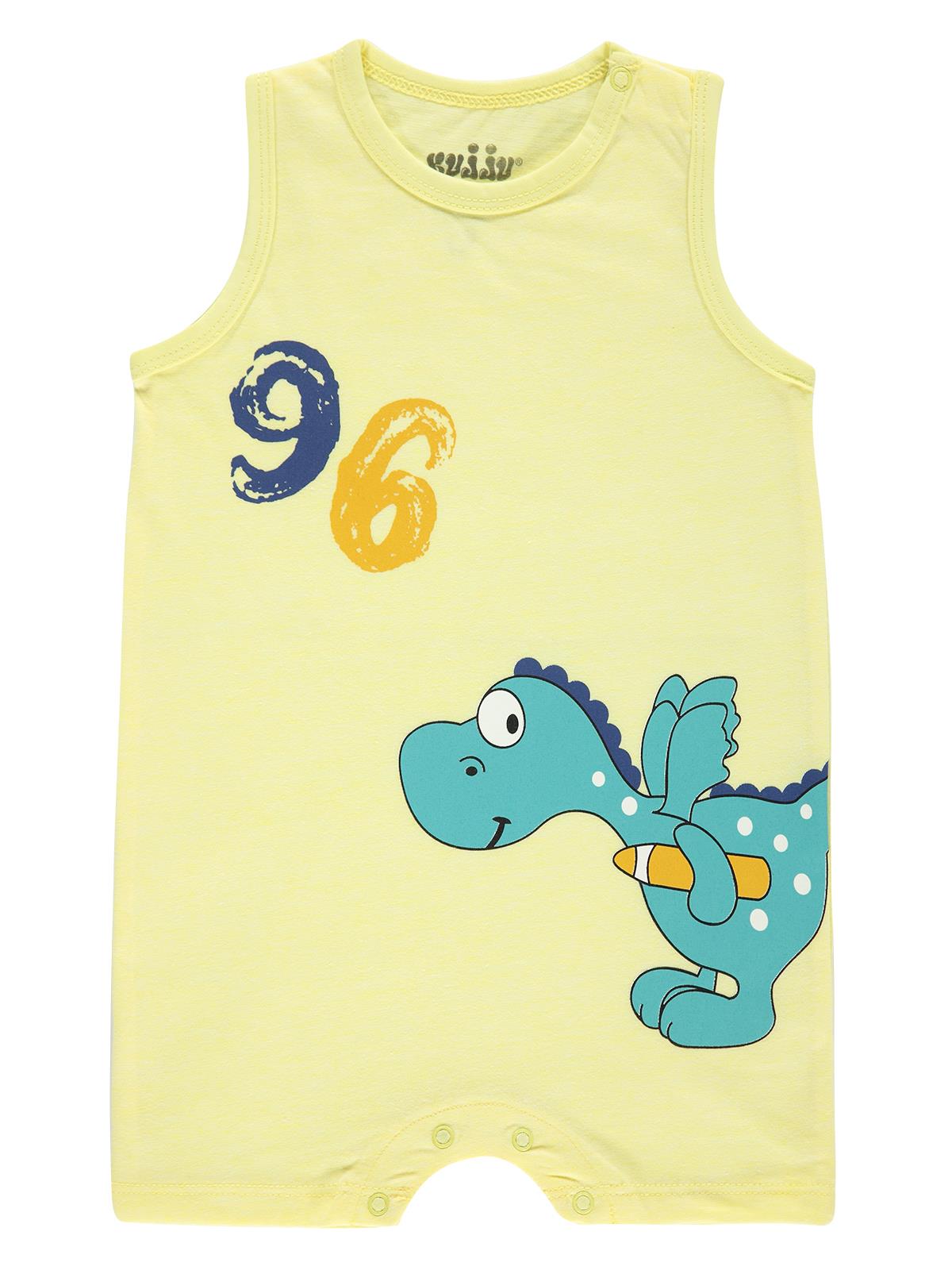 Printemps bébé vêtements Kujju bébé garçon barboteuses 3-12 9,9-12 mois: Yellow / 6M