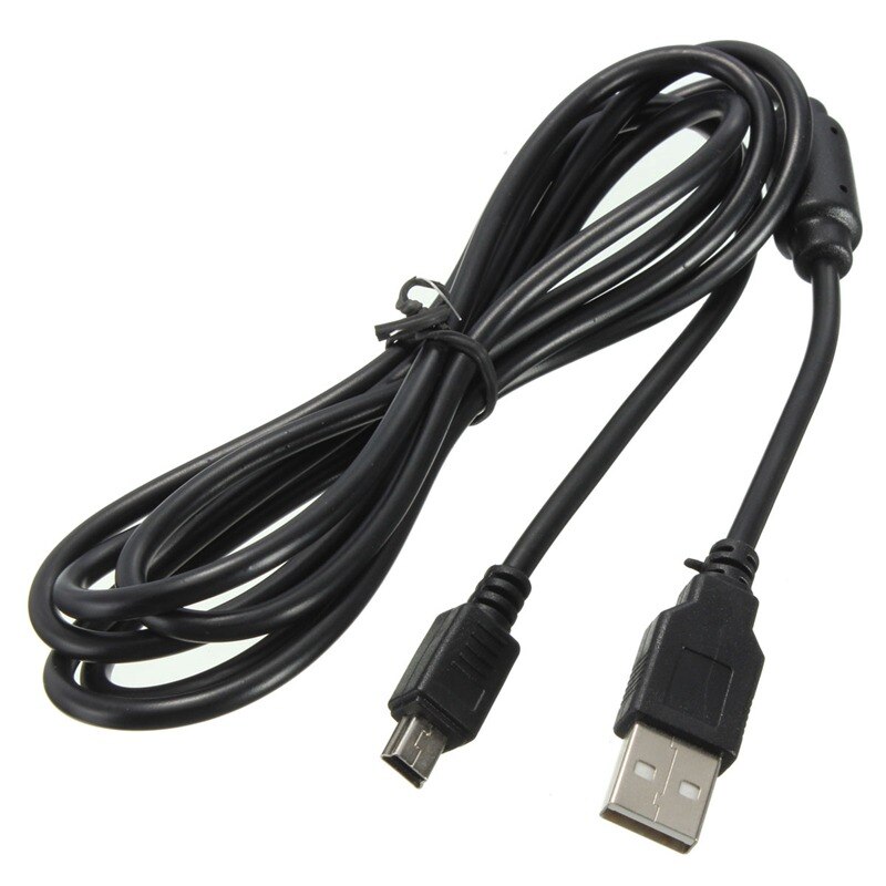 1.8M Usb Power Charger Draad Oplaadkabel Cord Voor Sony Voor Playstation 3 Voor PS3 Controller Accessoires Zwart