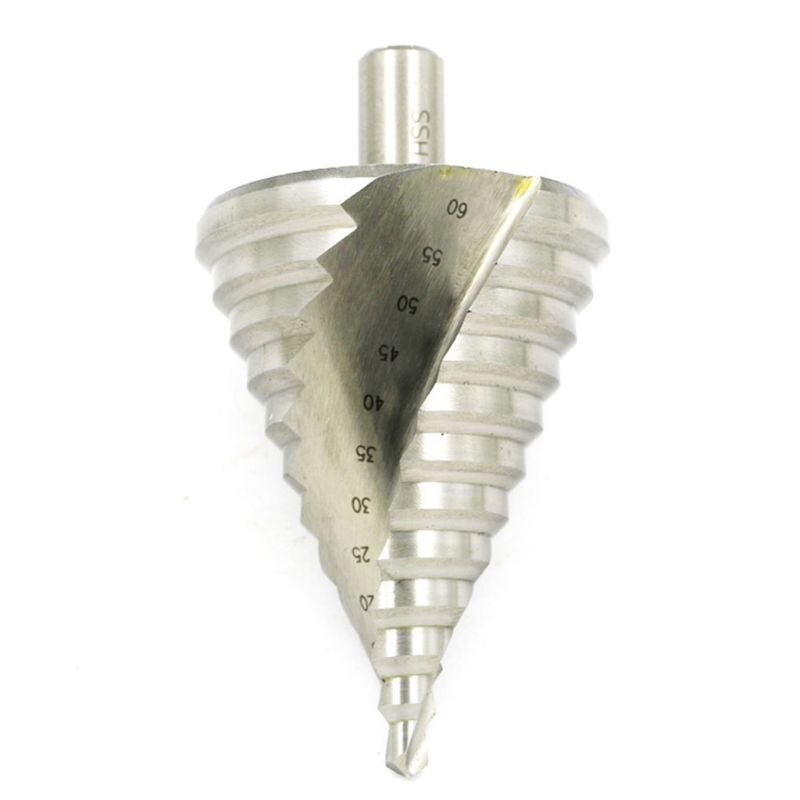 Broca cone 6 60mm hss, conjunto de brocas passo, perfuração de metal e