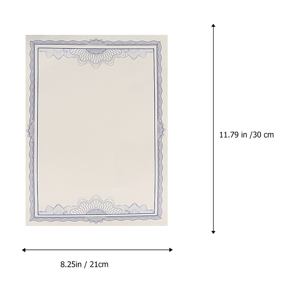 10pcs Certificate Paper Useful Inner Page Paper Blank A4 Certificate Paper