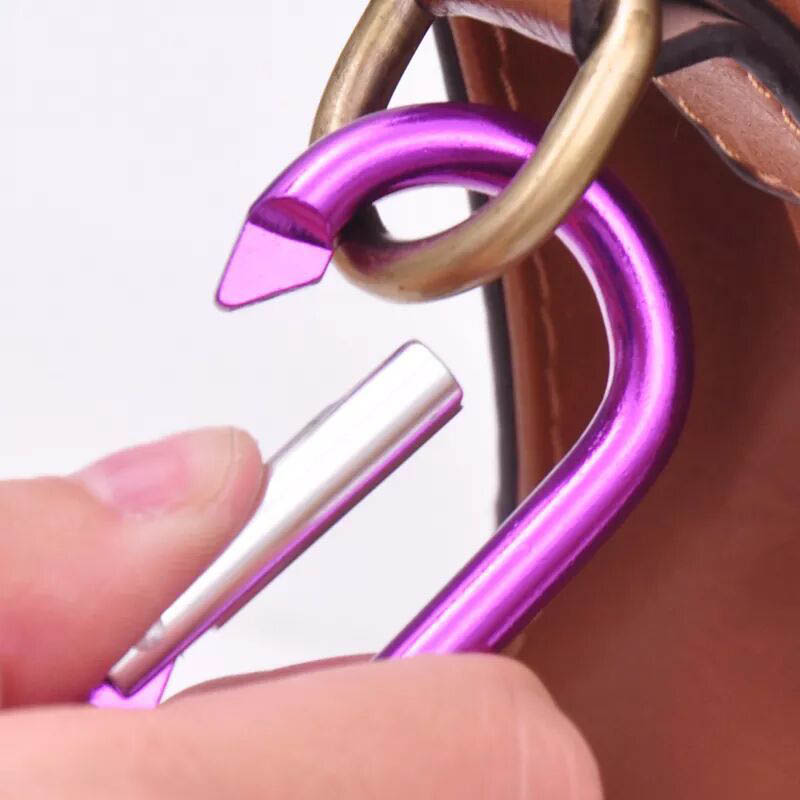 Lot de 10 mousquetons en aluminium multicolores pour le Camping et la randonnée, lot de 10 pièces mousqueton pour sac, petit mousqueton escalade boutons d&#39;escalade, crochet de sécurité,crochet
