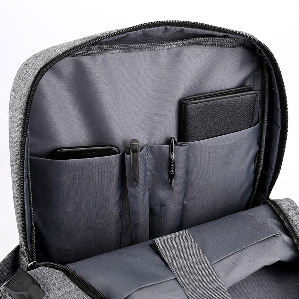 Men Laptop Backpack Men Large Office Work Men Backpack Business Bag Unisex Black Ultralight Backpack Thin Nylon Back Pack #LR2