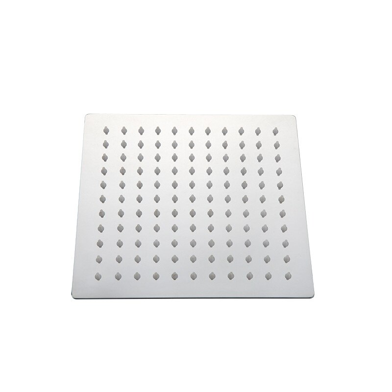 10 Inch Stainless Steel Ultra Thin Ceiling Rain Shower Square Big Bath Rainfall Nozzle Shower Bathroom Shower Head: 12 inch Square