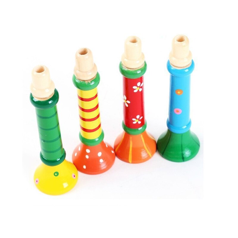 Wooden Children &#39;s Small Speaker Toys Baby Teaching Aids Children Early Learning Musical Instruments N019 Cartoon