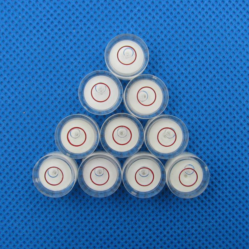 HACCURY 14*8mm Round bubble level Circular bubble level spirit level vial White Color