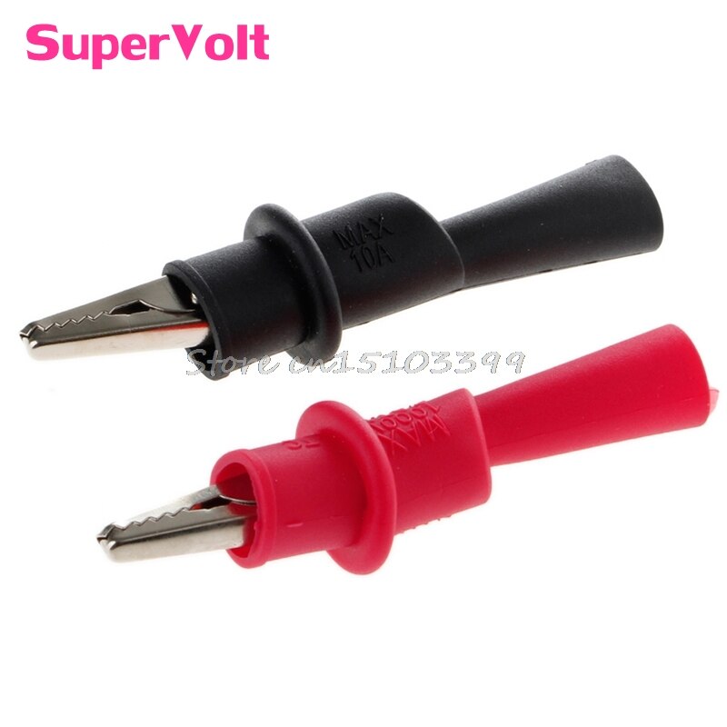 1Pair Alligator Crocodile Test Clip Clamp For Multimeter Tester Probe G08 Whosale