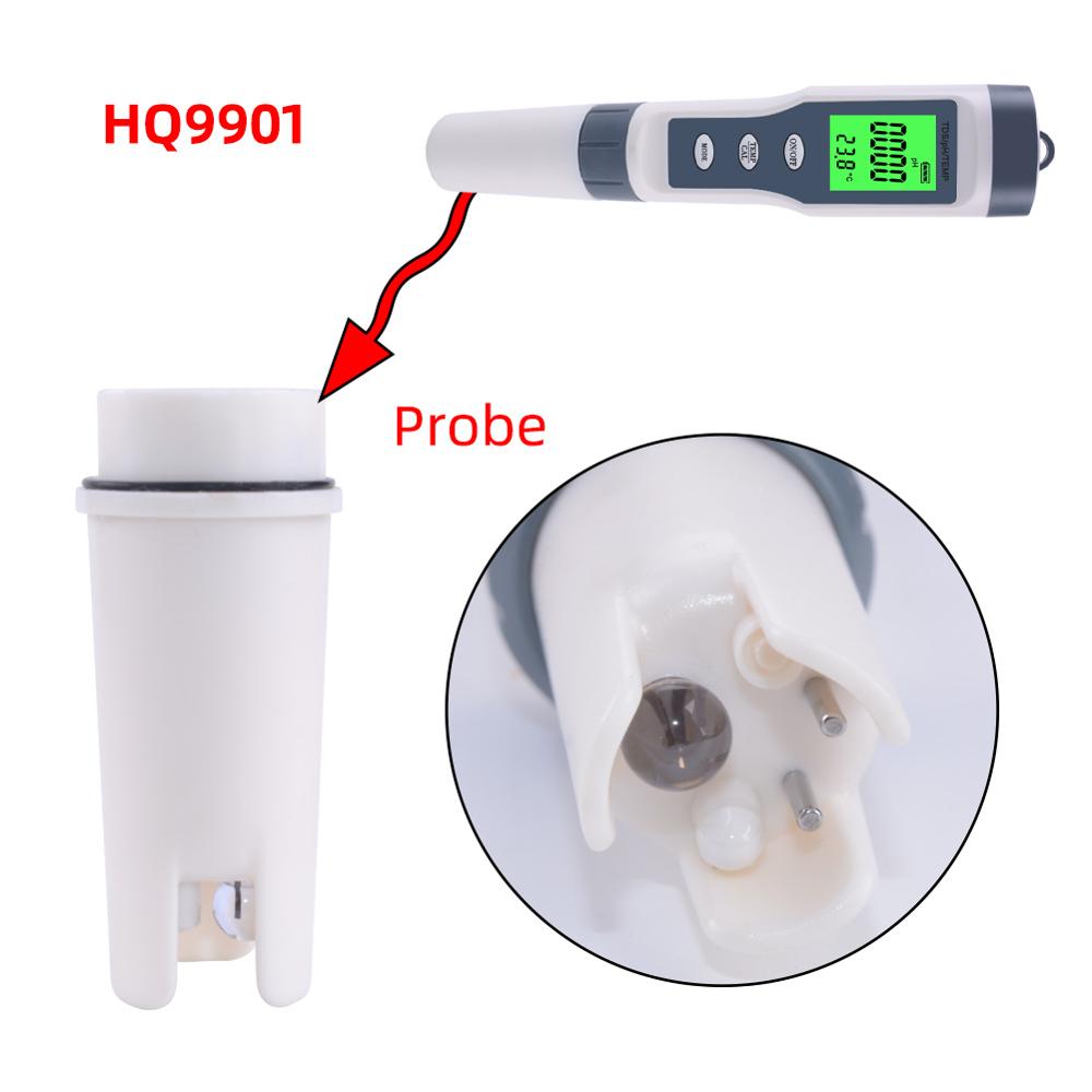 Yieryi Ph Meter Vervanging Glas Probe Elektrode Voor Digitale 3 In 1/4 In1 Tds Ec Ph Temp Tester: HQ9001P