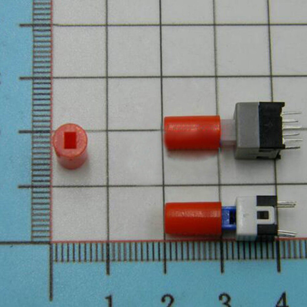 200pcs 6*10mm red button cap self/ non self locking switch button cap for 5.8*5.8/ 7*7/ 8*8/ 8.5*8.5mm buttons