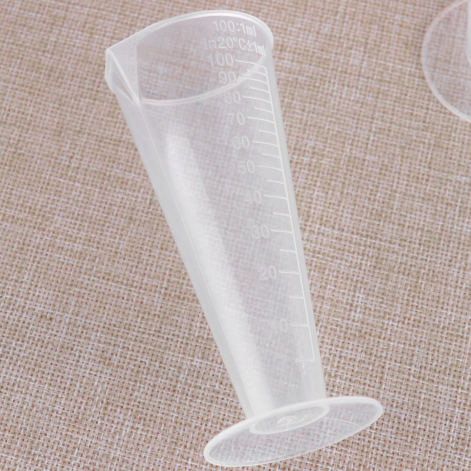5 100ml Measuring Cups Transparent Plastic Graduated Jugs Conical Beaker Measuring Pot Tube with Pour Spout Kitchen Baking Tools