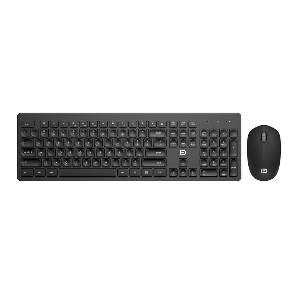 Stylish and Comfortable Universal Ergonomic Silent 2.4G Wireless Keyboard and Mouse Set For Home and Ofice Use, Power Saving