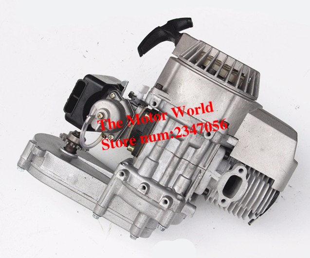 Arrancador De Tirón Para Pocket Bike 47/49cc - Sistema Tracción Aluminio Amarillo, Con Aluschnecke