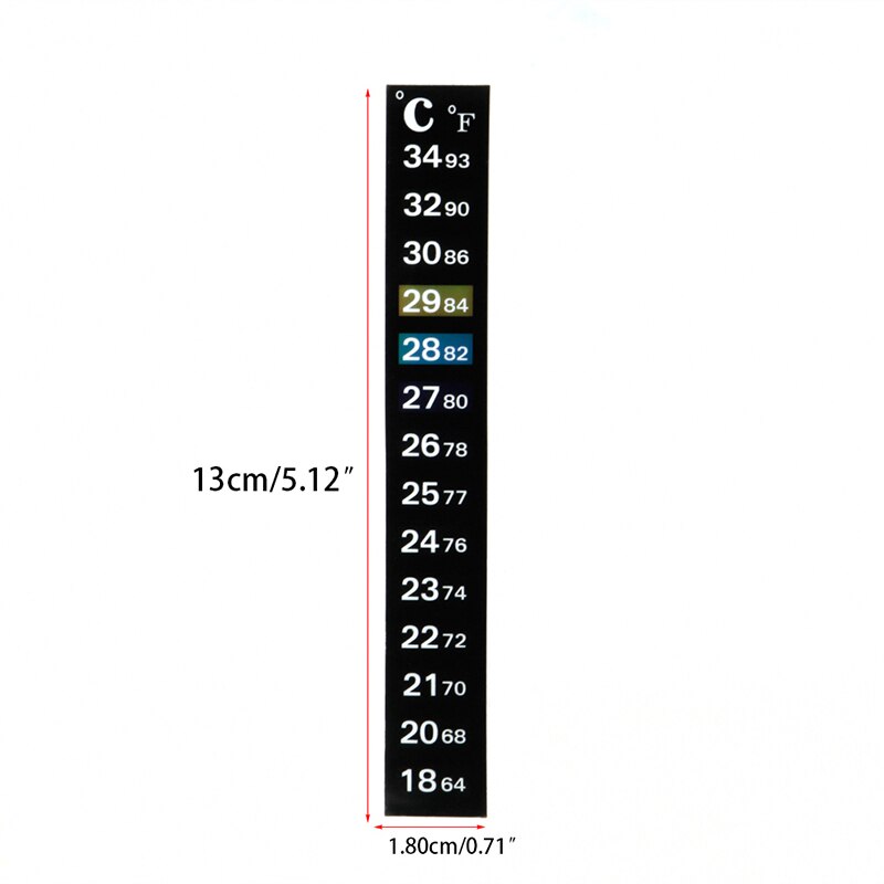 1Pc Temperatur Aufkleber Digital Dual Skala Aquarium Aquarium Thermometer Temperatur Aufkleber
