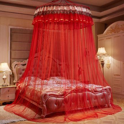 16 Kid Baby Bed Canopy Bedcover Mosquito Net Curtain Bedding Romantic Baby Girl Round Dome Tent Cotton: A