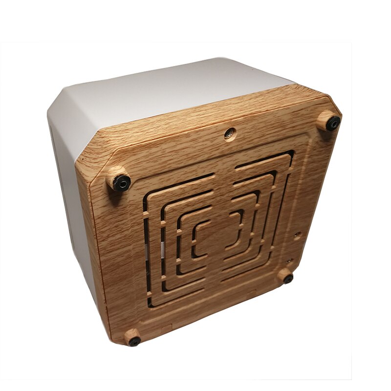 Nobico Mini Luftreiniger HEPA-Aktivkohle Filter Luft Ionisator 3 Modus Luft Reiniger Schreibtisch Negativ Ionen Generator Holzmaserung