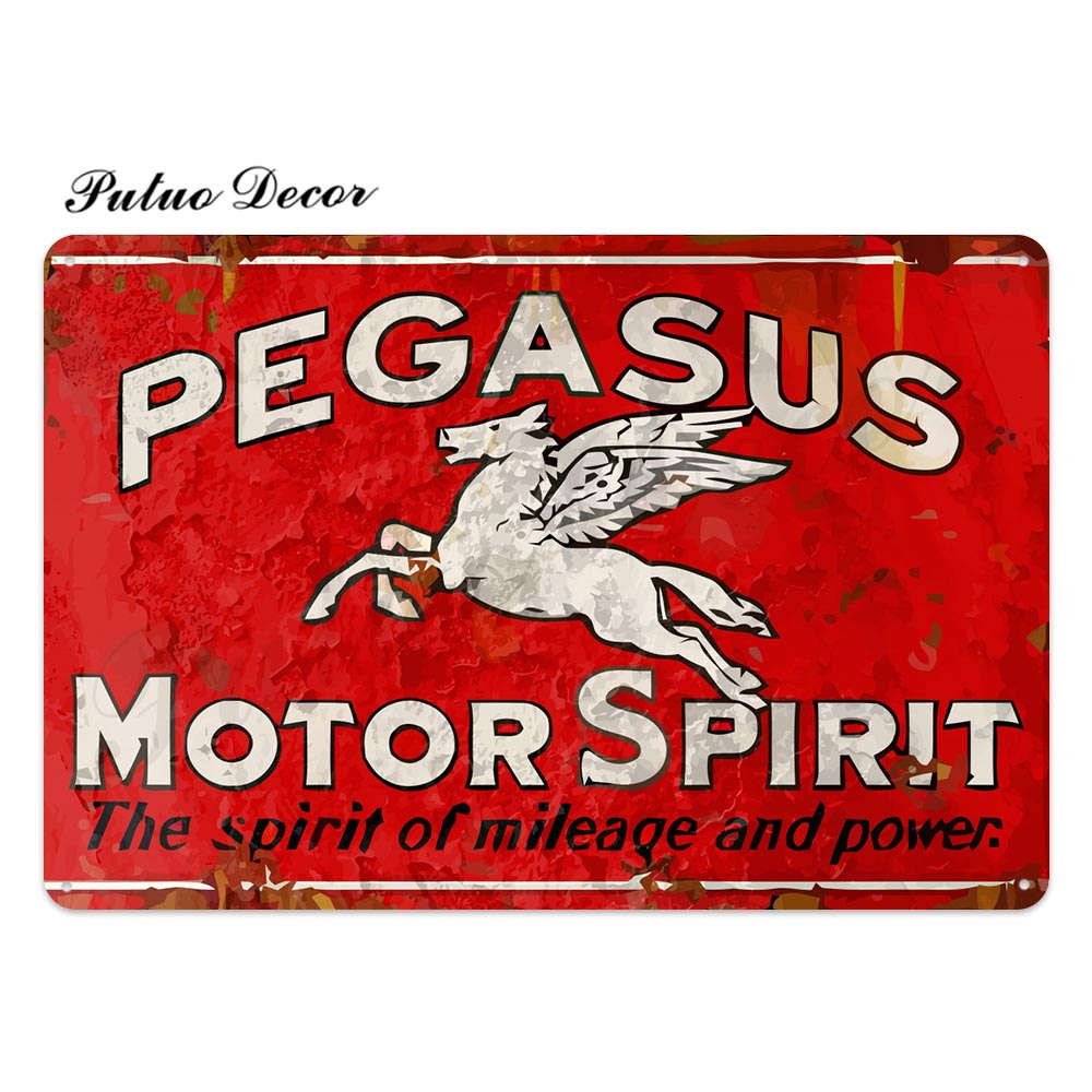 Mobil Tin Sign Metal Sign Plaque Metal Vintage Garage Decor Tin Posters Bar Pub Man Cave Decoration