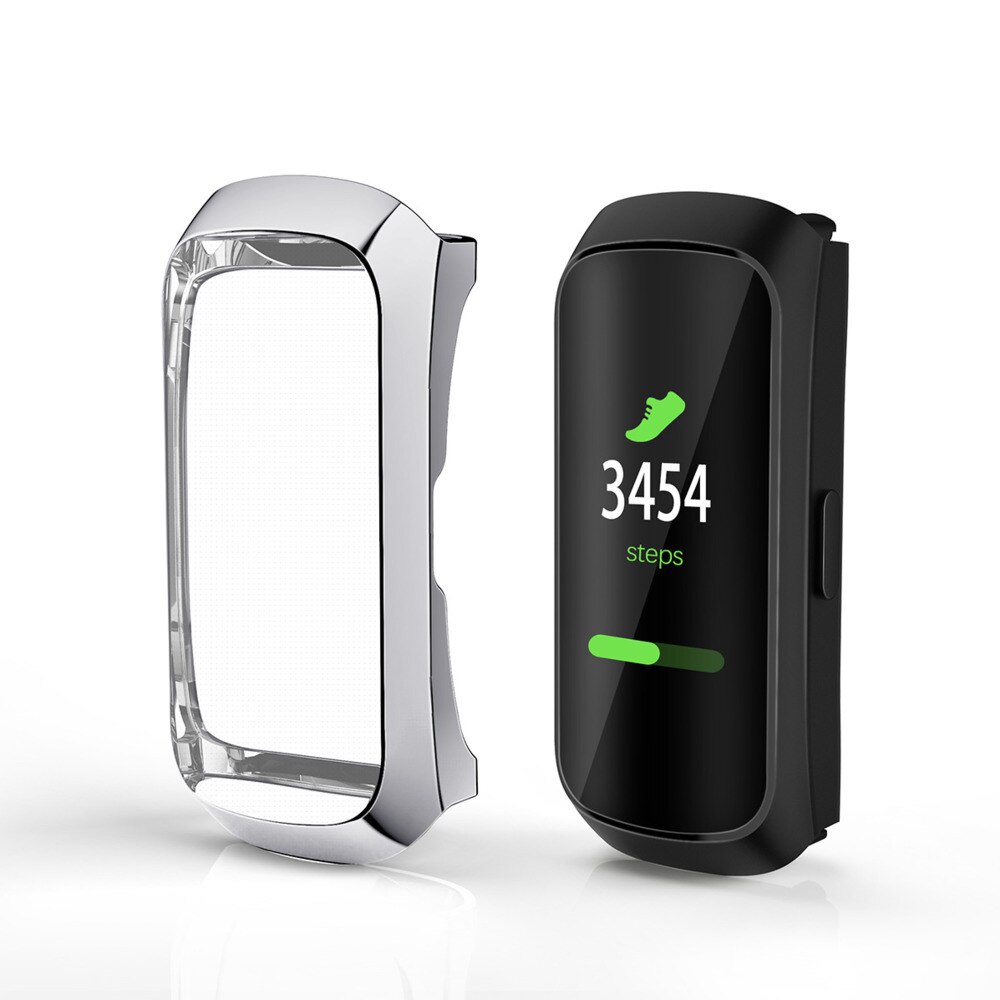 Voor samsung galaxy fit plating tpu anti-hoesje voor galaxy fit smartwatch hoesje duurzaam hoesje zacht tpu doorzichtig hoesje: 3