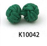 10 pairs/lot Silk Knot Cufflinks Upscale Men's Classic Double Rope Ball Knot Shape Cuff Links Handmade Silk Knots Cuff Link: K10042