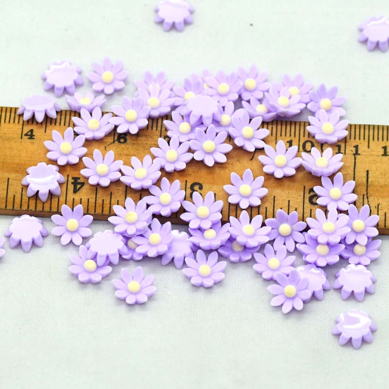 8mm søde harpiks bittesmå flatback blomster | diy håndværk blomster miniaturer | party dekoration blomster | neglekunst dekoration blomster