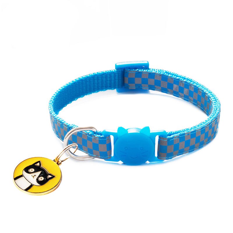 Reflective Charm and Bell Cat Collar Safety Elastic Adjustable Colors Pet Product Small Dog Collar for Kitten Puppy Pets: 11