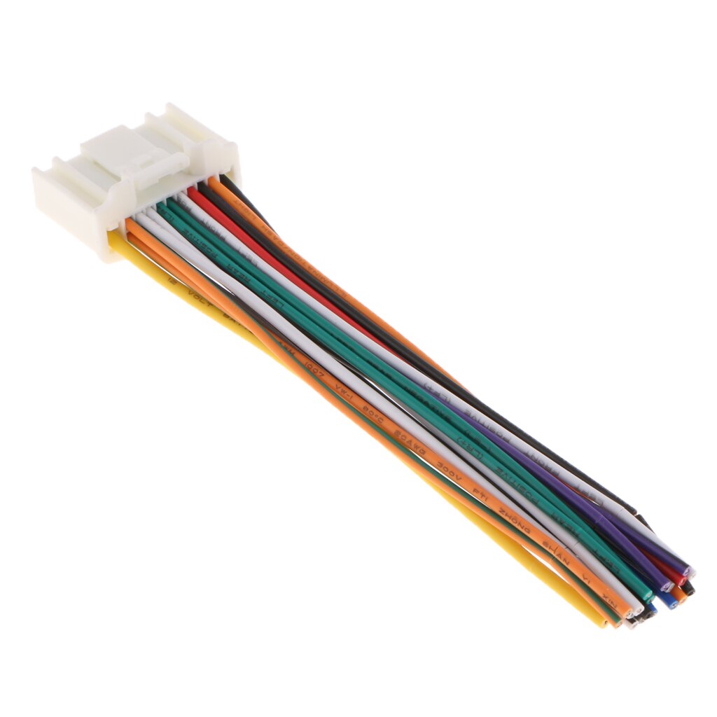 Dual 12 Pin Car Stereo CD Player Adapter Cable Plug Wire For Nissan/Tiida